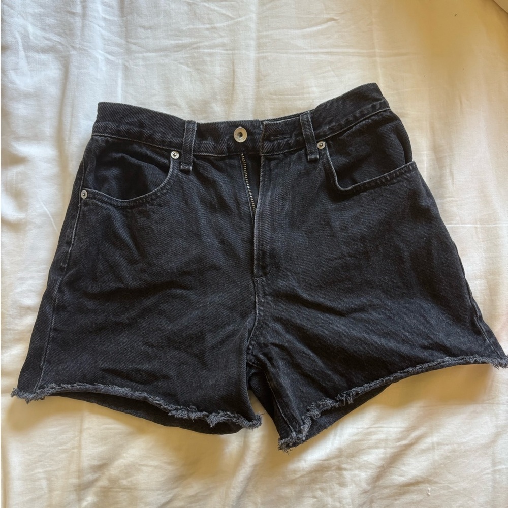 rag & bone Black Denim Jean Shorts